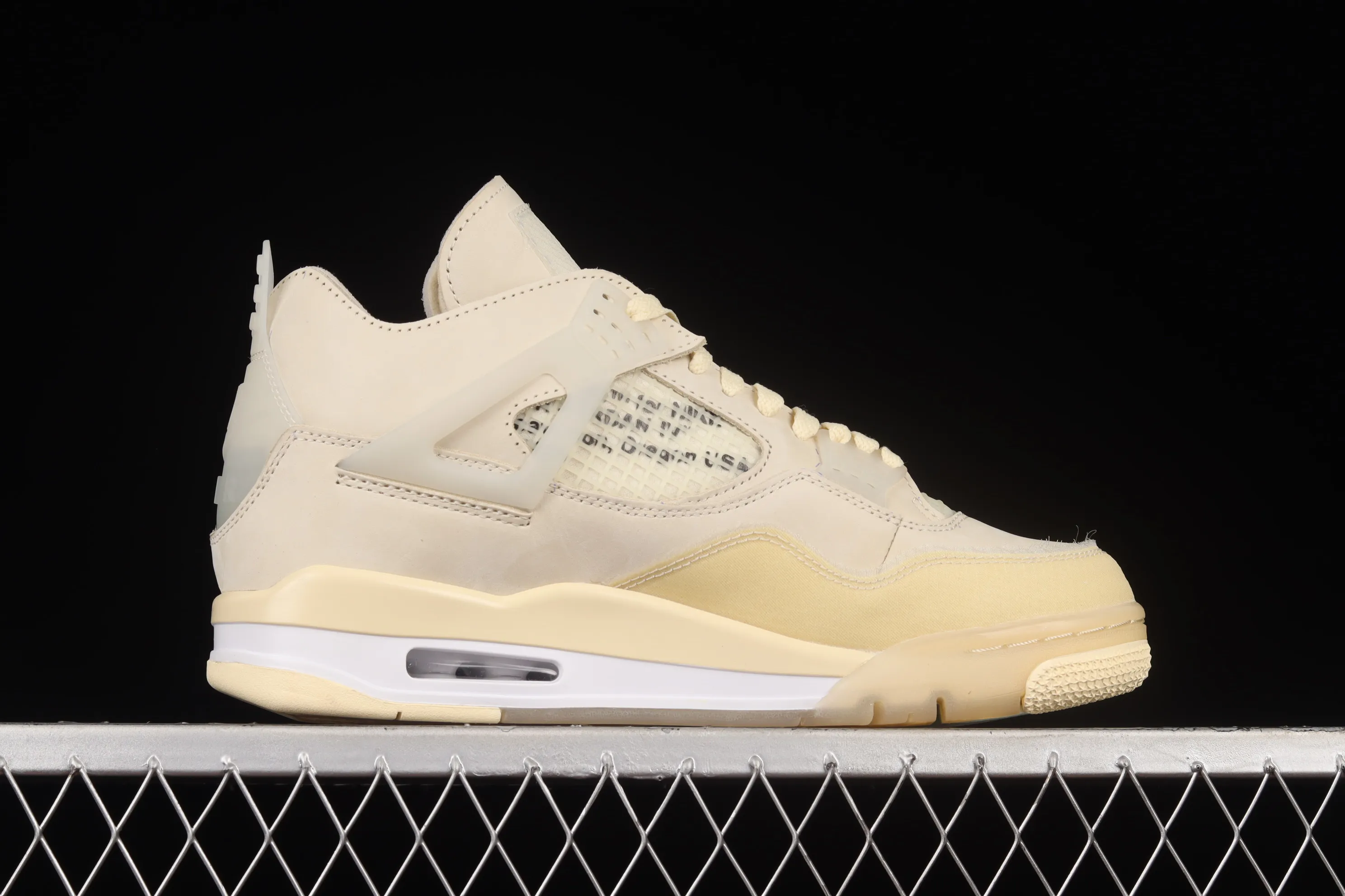 All categories Air Jordan Jordan series basketball shoes Air Jordan 4 foreign trade version OF x Air Jordan 4 Retro "Cream/Sail" AJ4 Joe 4 retro casual sports culture basketball shoes CV9388-100